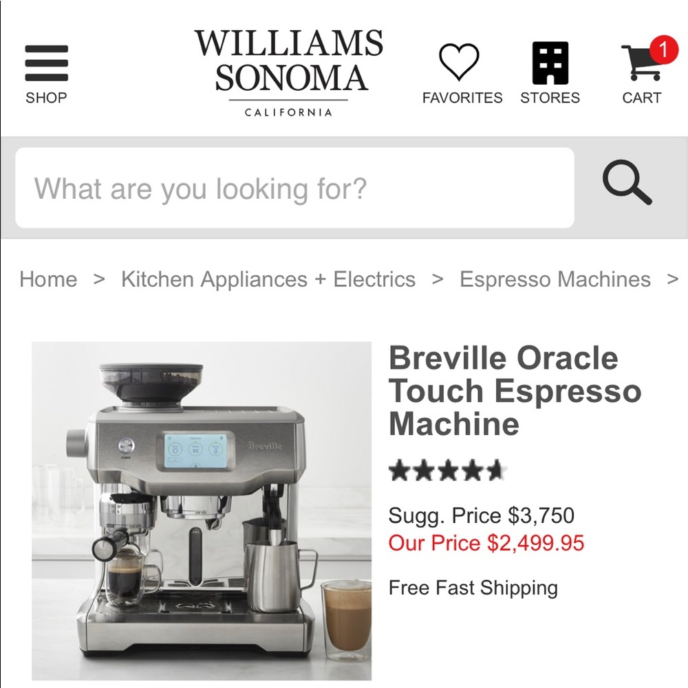 WANTED: Breville Oracle Touch